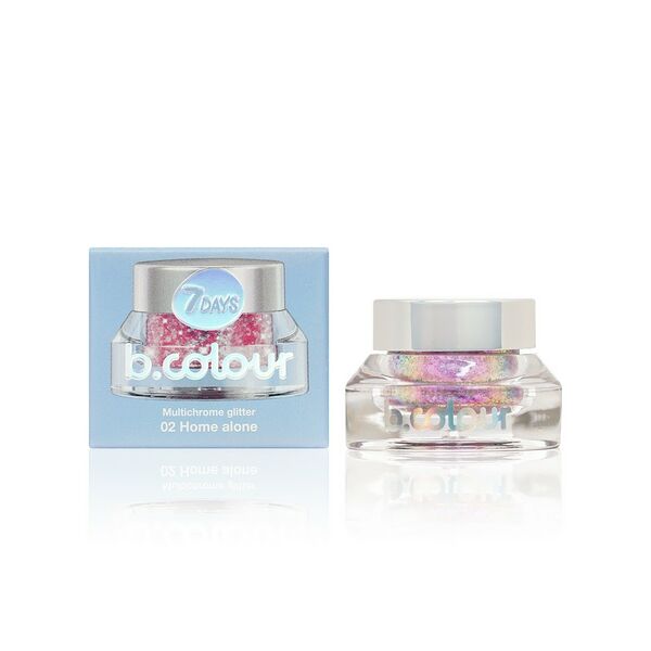 Глиттер - хамелеон для глаз , лица и тела 7 days b.colour Winter Edition 02 Home Alone