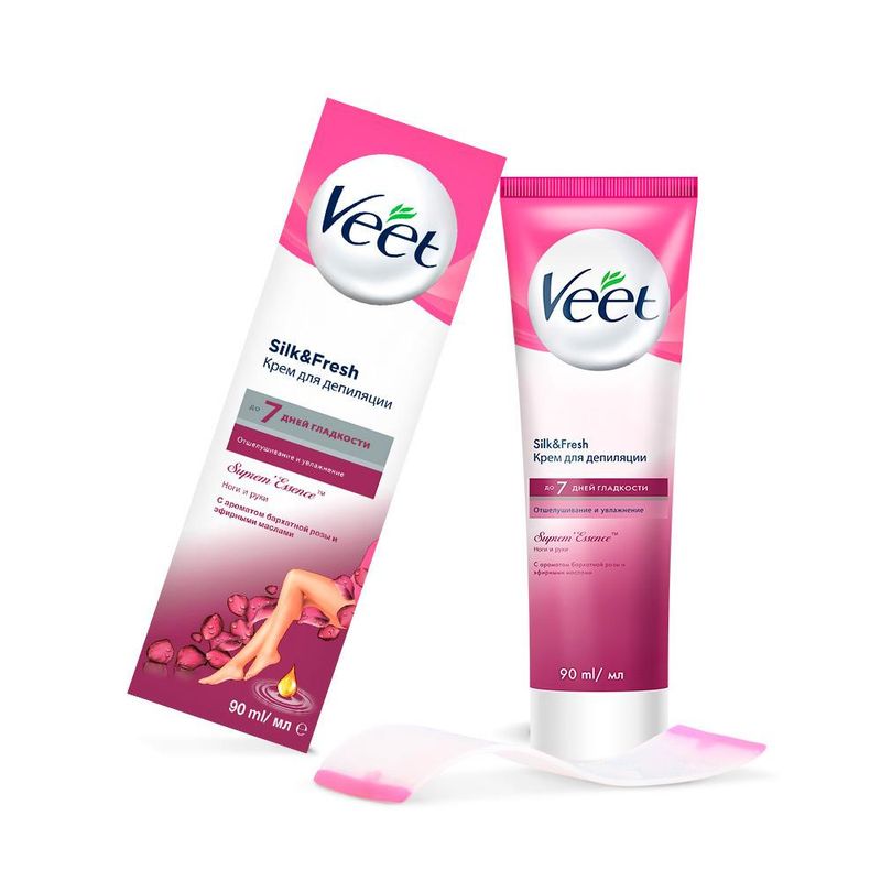 

Крем для депиляции Veet бархатная роза и эфирные масла 90 мл