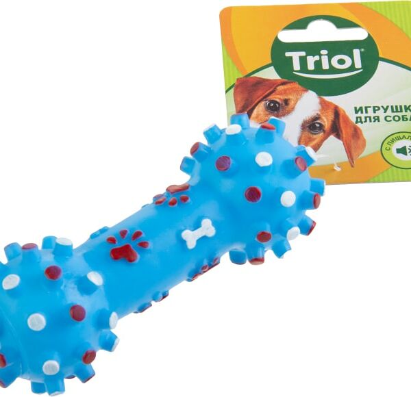 Игрушка для собак Triol Гантель с шипами 12*5см в ассортименте