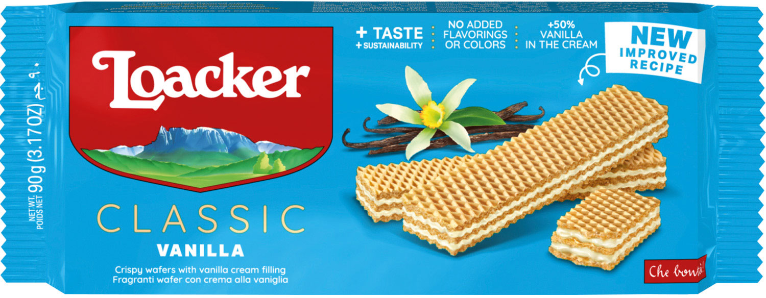 

Вафли Loacker Classik с ванильной начинкой