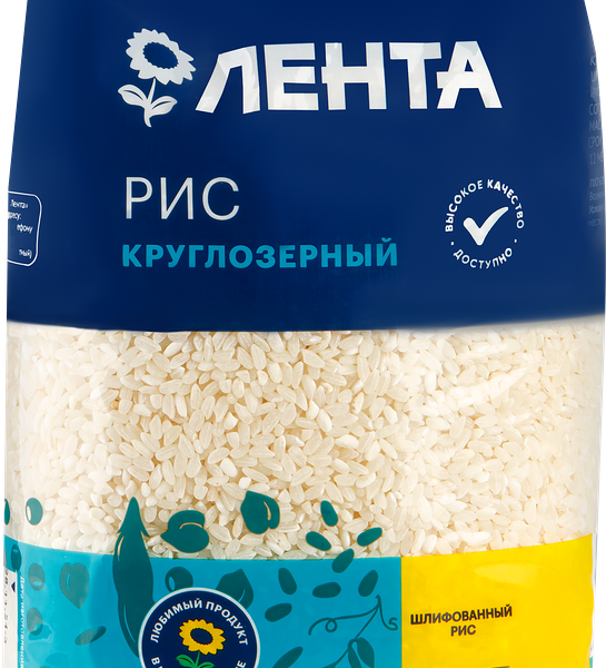 Рис круглозерный ЛЕНТА 1-й сорт