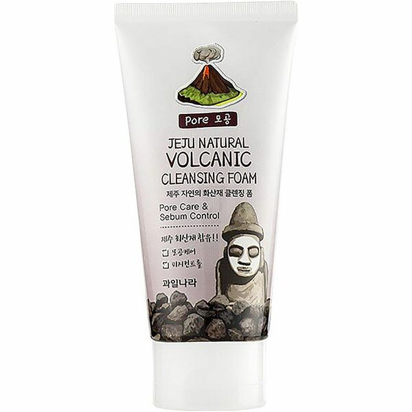 Пенка для умывания Welcos Jeju Natural c вулканическим пеплом 120 мл