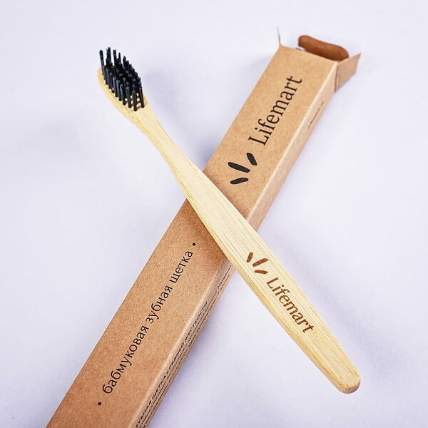 Бамбуковая зубная щётка