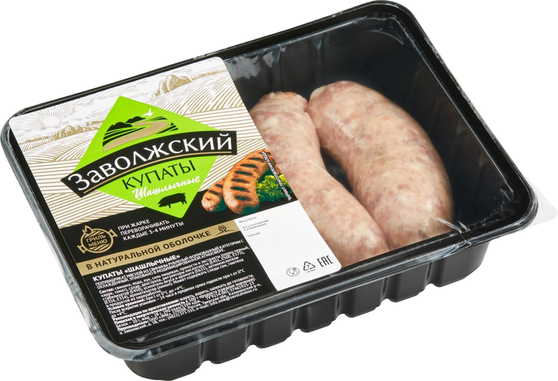 

Купаты Заволжский Мк Шашлычные свиные