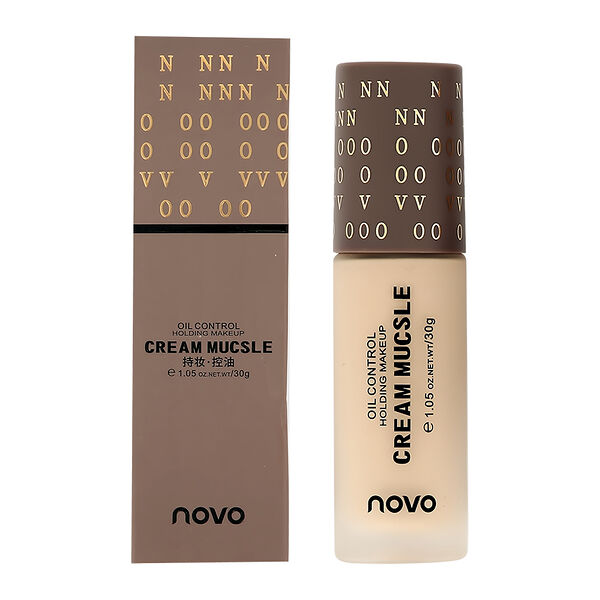 Основа тональная для лица `NOVO` CREAM MUCSLE тон 01, 30 г