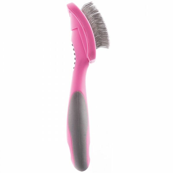 Пуходерка DeLIGHT ROSE пластик с каплей малая 368210SR /6/