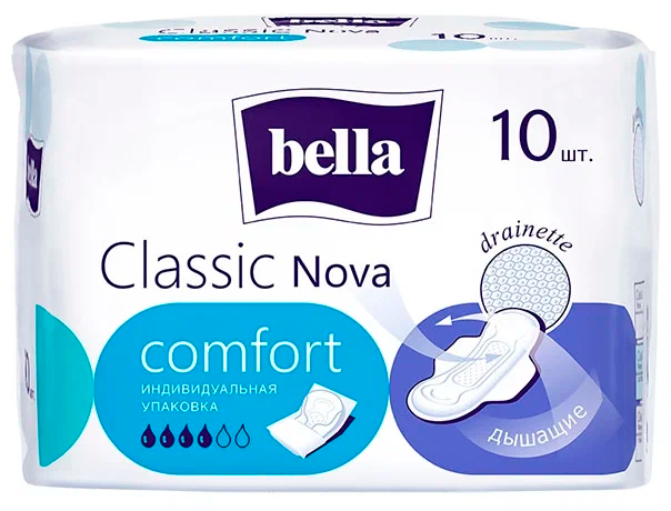 

Прокладки Bella Classic Nova сomfort 10 шт.