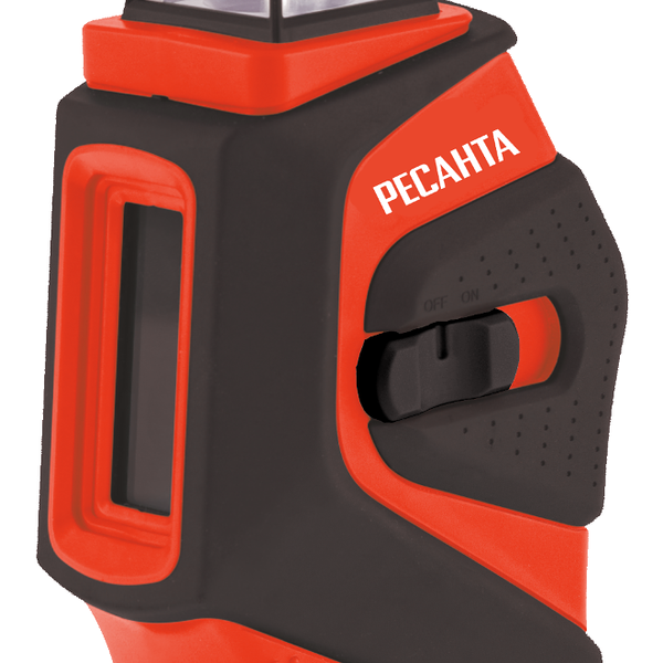 Уровень лазерный Ресанта, ПЛ-360, с сумкой, 2 луча, точность 0,3 мм/м, красный, 20м