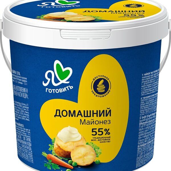 Майонез Я люблю готовить Домашний 55% 800мл