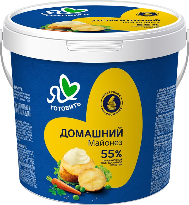 

Майонез Я люблю готовить Домашний 55% 800 мл