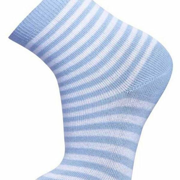 Носки детские АШАН Красная птица голубые в полосочку, р.10/12