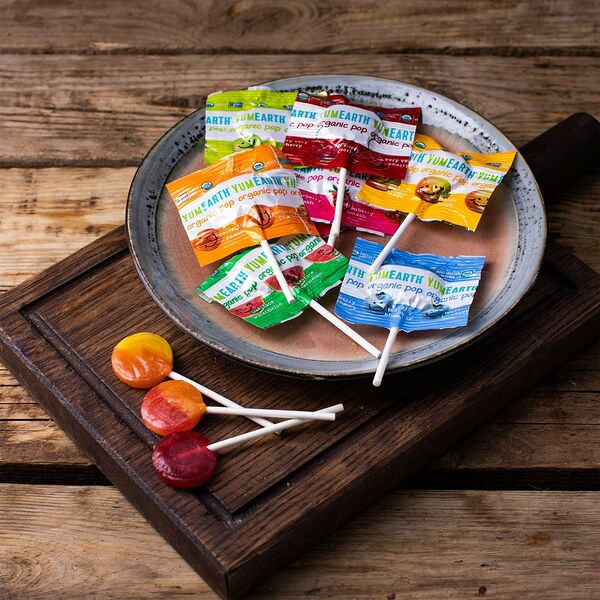 Ассорти органических леденцов на палочке