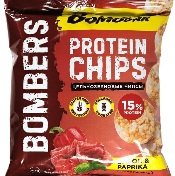 Чипсы Snaq Fabriq цельнозерновые бекон и паприка 50г