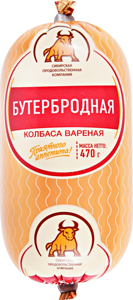 

Колбаса вареная Сибирская продовольственная компания Бутербродная 470 г
