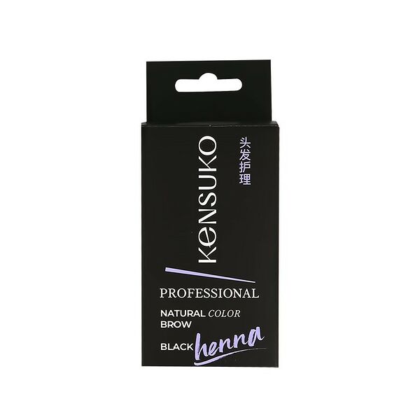Краска-хна для бровей `KENSUKO` Тон Черный