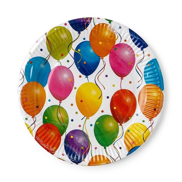 Тарелка бумажная Bgreen Праздник 23 см, 10 шт