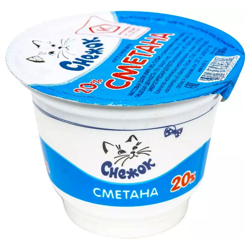 

Сметана Снежок 20 % 180 г