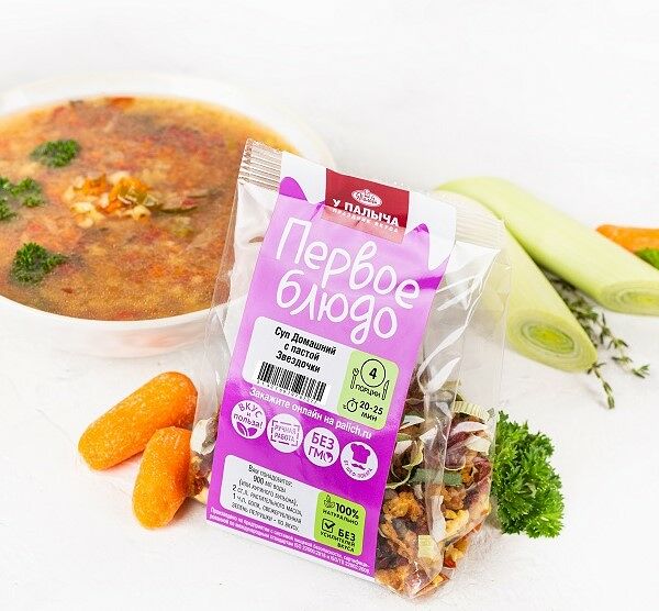 Суп Домашний с пастой Звездочки 120 г