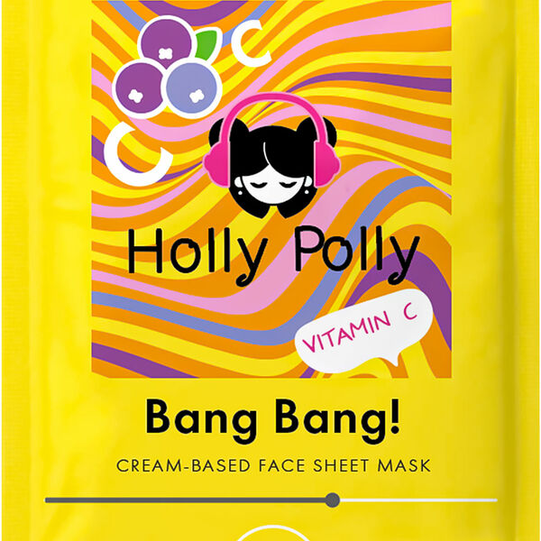 Маска для лица Holly Polly Bang Bang! с витамином С и ягодами асаи 22 г 1 шт