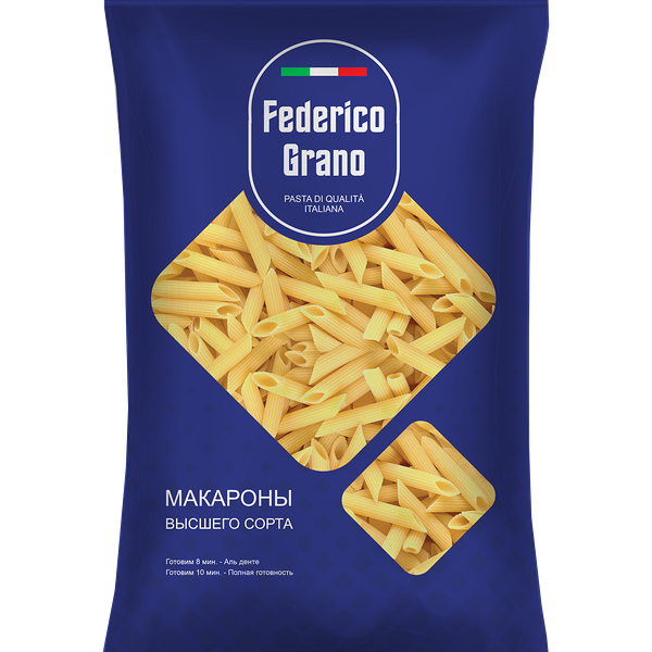 Макаронные изделия Federico Grano 1кг Перо