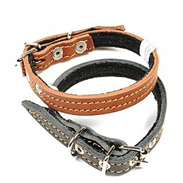 Геогазтехнология ошейник кожаный без украшений №15