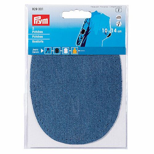 929301 Заплатки термоклеевые джинсовые 10*14см, 2шт, темно-синий цв. Prym