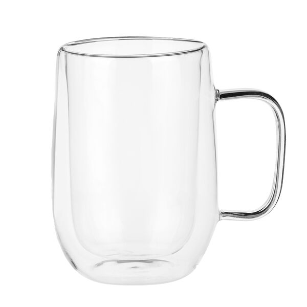 Satoshi кружка с двойными стенками, 450мл, 8,6х6,5х13см, стекло