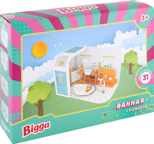 

Набор игровой Bigga Собери ванную комнату, 31 предмет