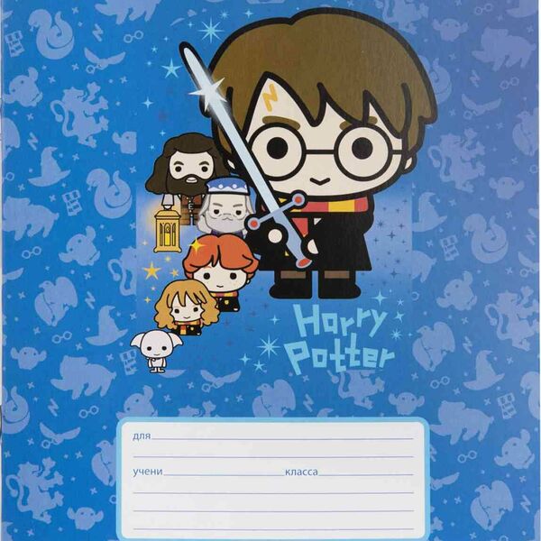 Тетрадь А5 Hatber Harry Potter линейка, 12 листов