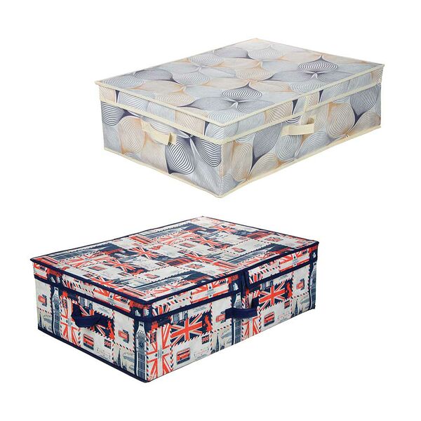 Vetta английский стиль короб большой с двойной крышкой, 40х58х18см, спанбонд, 2 дизайна