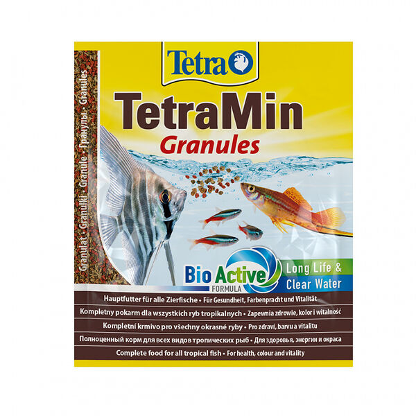 Гранулы TetraMin Granules для всех видов декоративных рыб