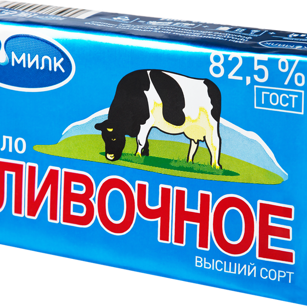 Масло сладко-сливочное Экомилк традиционное 82.5%