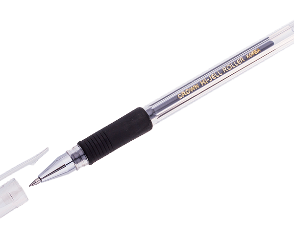 Набор ручек Рельеф-центр Crown Hi-Jell Grip черных гелевых 0.5мм, 2 шт