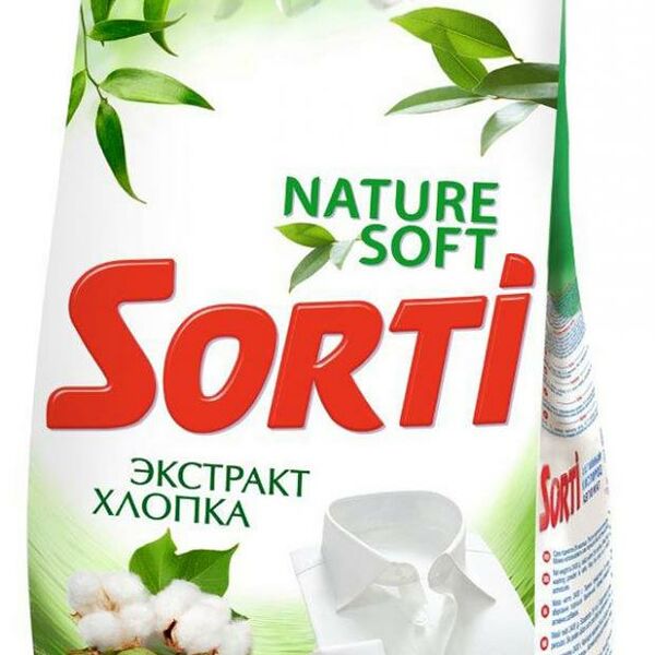 Стиральный порошок Sorti Nature Soft Экстракт хлопка