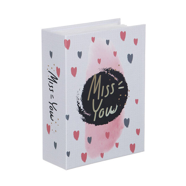 Фотоальбом на 100 фото, 10x15 см, картон, сердечки