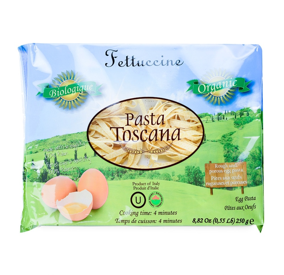 

Макаронные изделия Pasta Toscana БИО Феттучине яичные Pastificio Fabianelli S.p.a 250 г