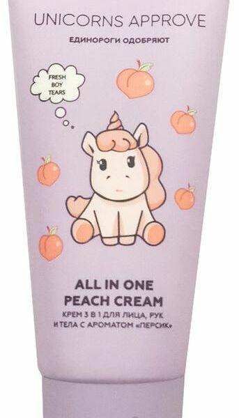 Крем Unicorns Approve c ароматом персика для лица, рук и тела 50мл