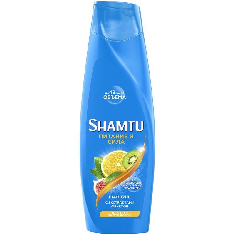 

Шампунь Shamtu Питание и сила с экстрактами фруктов 360 мл