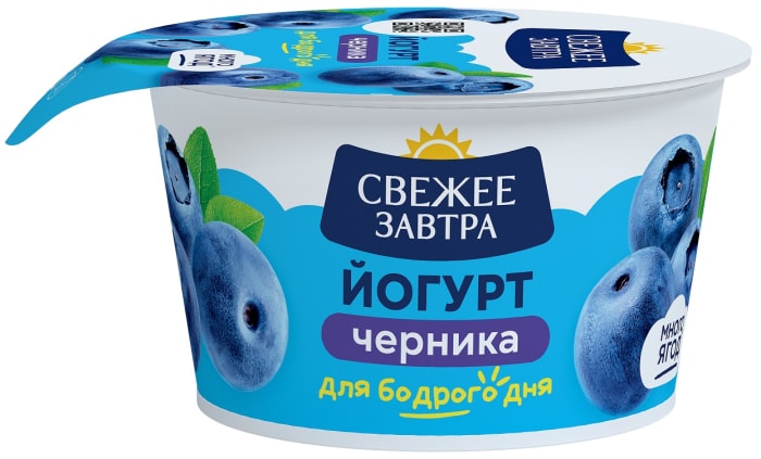 

Йогурт Свежее Завтра Черника 2.9% 120 г