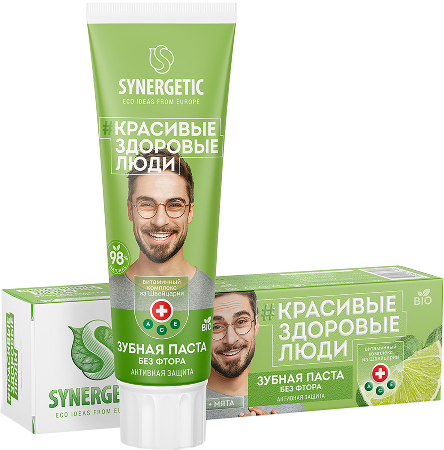 

Зубная паста Synergetic Активная защита 100 г