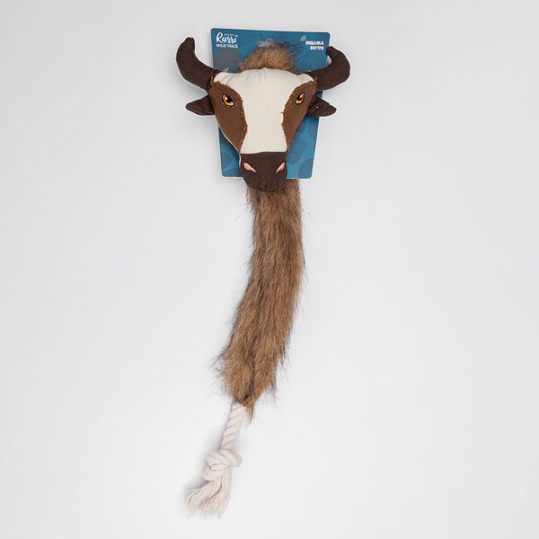 Игрушка с пищалкой для собак Буйвол, 60х19х6 см