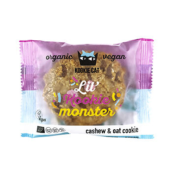 Печенье безглютеновое Kookie cat ванильное с цветными драже (веган) 50 г, Болгария
