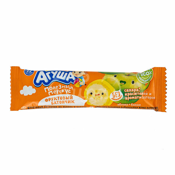 Детское питание Фруктовый батончик Агуша 15гр Яблоко Банан