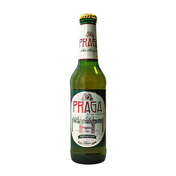 Пивной напиток безалкогольный Praga Non Alcoholic фильтрованный, пастеризованный 0.33л, Чешская республика