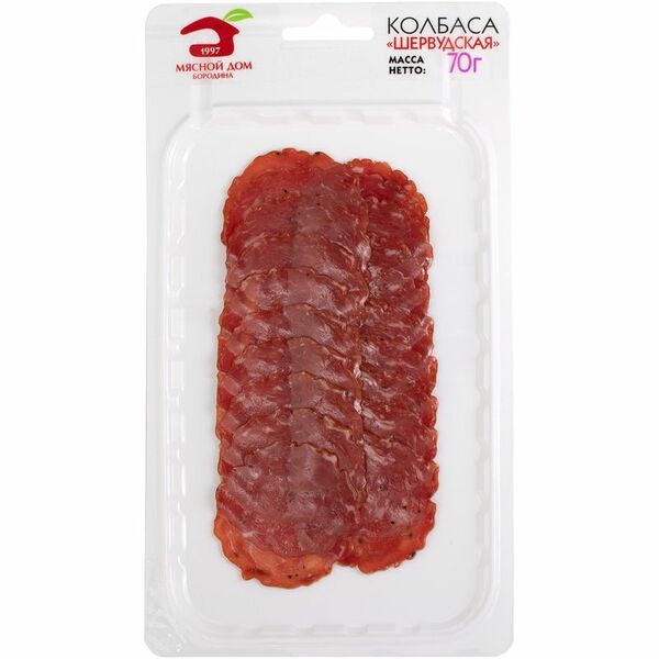 Колбаса сырокопчёная Мясной Дом Бородина Шервудская, 70г