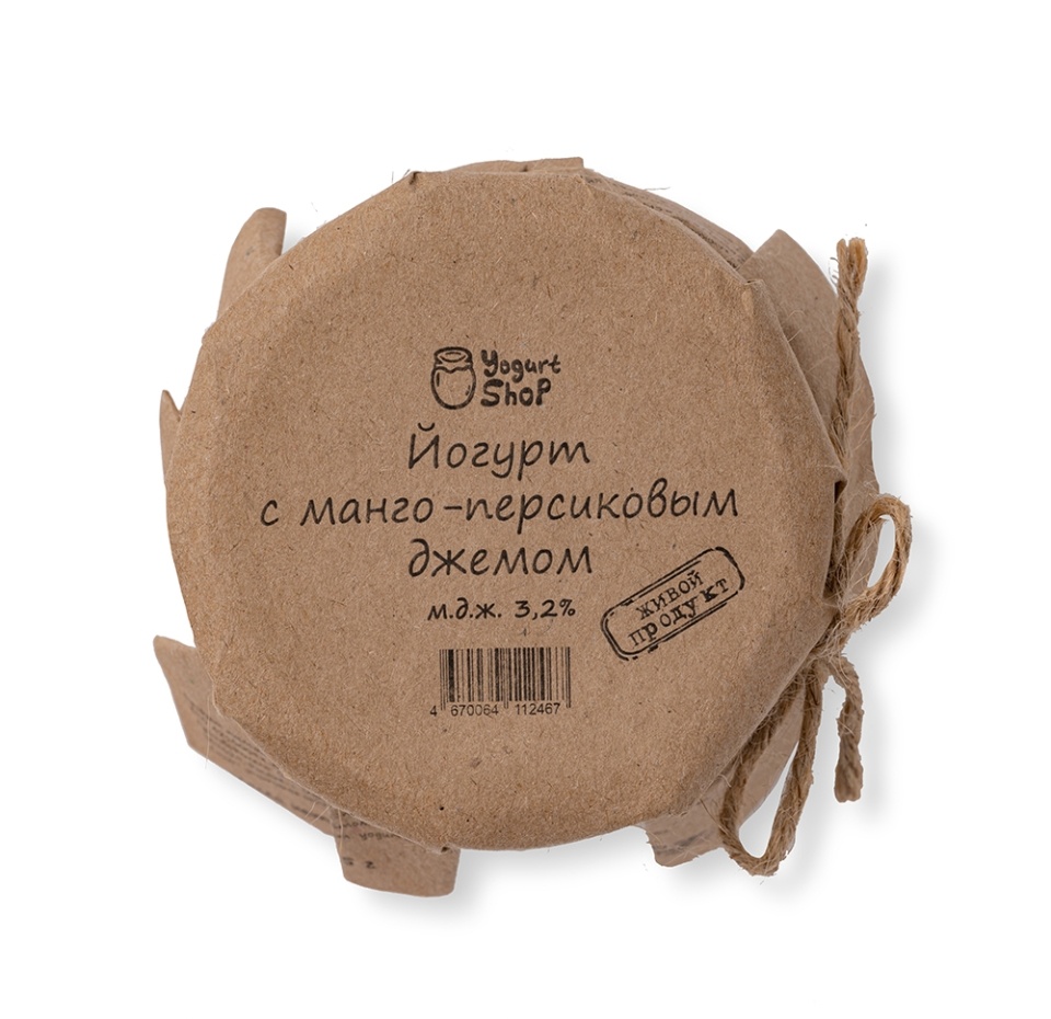 

Йогурт Yogurt Shop с манго-персиковым джемом 3.2% 185 г