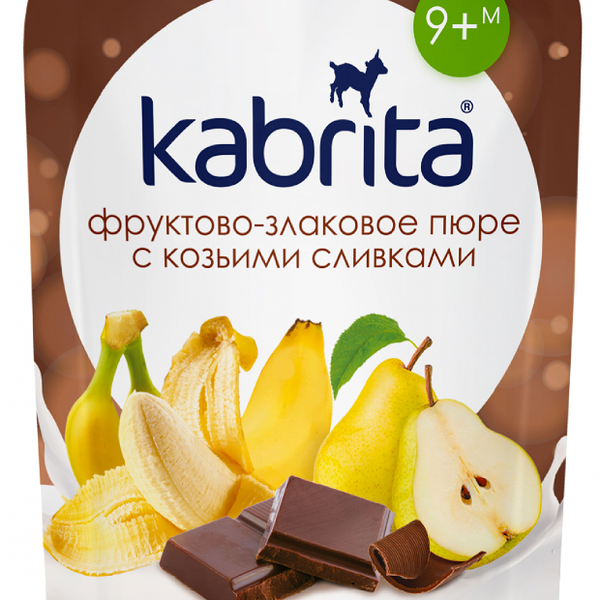 Пюре Kabrita на козьих сливках какао пудинг с 9 месяцев