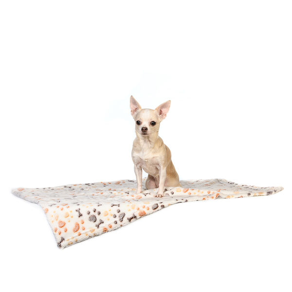 Плед Альв для кошек и собак мелких и средних пород, 75x50 см, бежевый