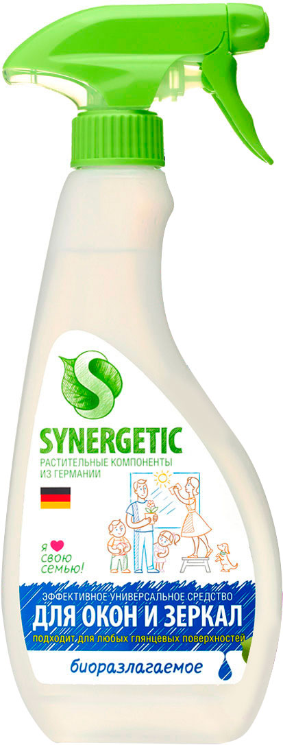 

Чистящее средство Synergetic для окон и зеркал 500 мл