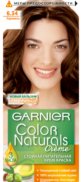 Крем-краска для волос Garnier Color Naturals Карамель